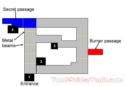 Timed burner puzzle map